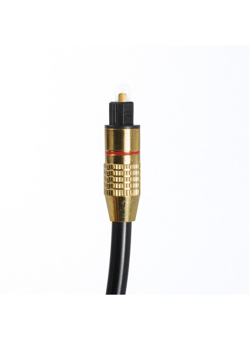 2B Toslink Fiber Optical Cable for Sound - 1.5m - DC557 - Black - Image 2